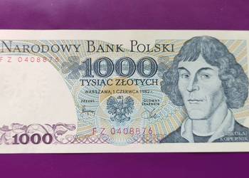 Banknot z PRL-u 1000 zł 1982 - stan UNC ! (nr.2)