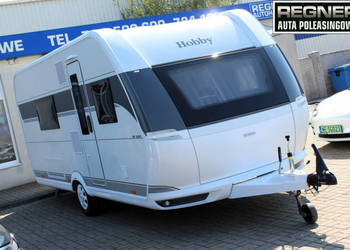 przyczepy kempingowe Hobby DE LUXE 495 WFB FV23% Duża łazienka prysznic Kl…