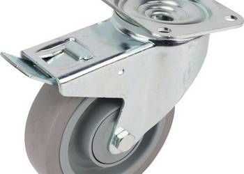 Koła skrętne z elastycznymi oponami gumowymi 3477UFP160P63