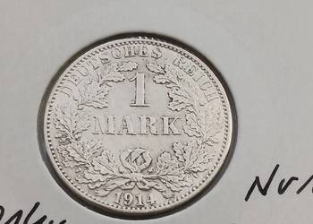 1 Marka Prusy 1914 r. -nr. 1 - mennica A 1 Marka Prusy 1914 r. -nr. 1 - mennica A