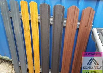 Metalowe ogrodzenie, płot, sztachety 2 II gatunek Blachtex