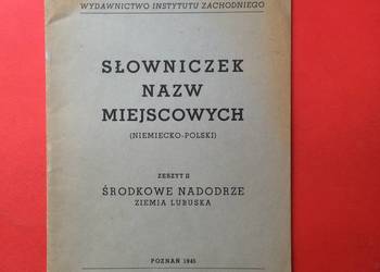 ( 2159 ) Słowniczek Nazw Miejscowych Ziemi Lubuskiej