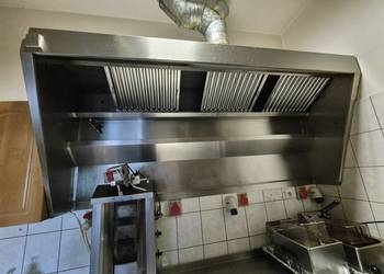 okap ze stali nierdzewnej - szerokość 200 cm