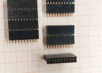 Gniazdo kołkowe żeńskie Gold 2x10 20 DIP 24 szt.  (A789-A790)