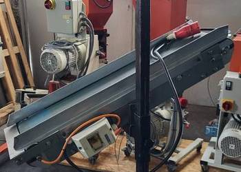 Taśmociąg prosty, przenośnik taśmowy płaski 100 x 23 cm - mkvplast.pl