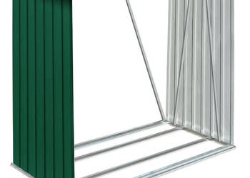 Wiata na drewno stal galwanizowana 163 x 83 x 154 cm zielona WM-47089