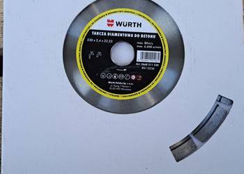 Tarcza diamentowa Würth 230 mm do betonu