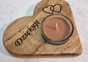 Świecznik drewniany z dębu, Dija No. 46