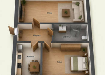 Mieszkanie 43.79m2 2 pokoje Gdańsk