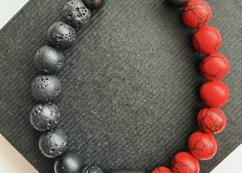 Bransoletka męska z kamieni naturalnych