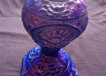 Mirostowice. Kobaltowa podstawa lampy Elmet Wieliczka. Oprawa J/4022/1.