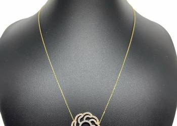 Złota Celebrytka Próby 585 3,08g Długość 43cm Cyrkonie Ocechowana