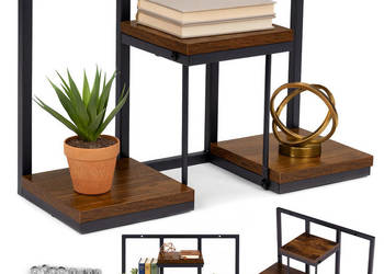 Kwietnik ścienny półka wisząca na kwiaty ozdoby 3 poziomy loft ModernHome