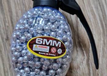 Kulki do pistoletu karabinu dla dzieci 6mm 1000szt w opakowaniu granat