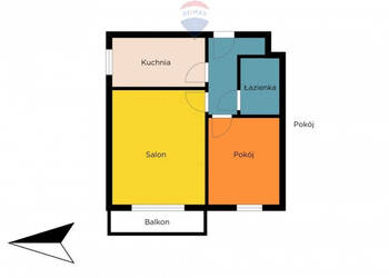 2 pokoje z balkonem Bałuty – do własnej aranżacji