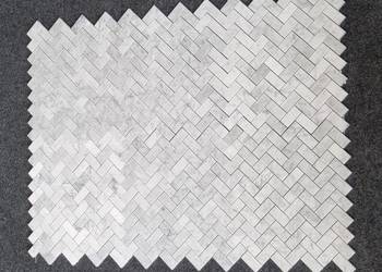 MOZAIKA MATOWA BIANCO CARRARA JODEŁKA -JODŁA -HERRINGBONE
