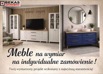 Komoda 2-S LONDYN Pod Umywalke Biała z Dębowym Blatem BEKAS Producent Mebli