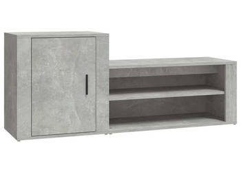 Szafka na buty szarość betonu 130x35x54 cm WM-816748