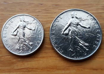 Moneta Franc 1/2 Frank 1977