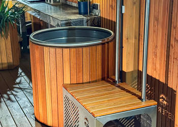 Beczka do morsowania premium - całoroczna - stal nierdzewna - 90x90