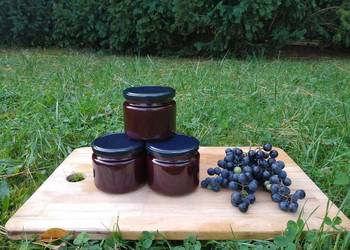 Domowy sok z ciemnych winogron bez cukru 330 ml