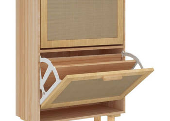 Szafka na buty brązowa 52x25x80 cm materiał drewnopochodny WM-345647