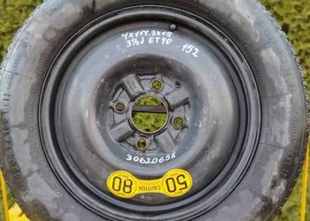 VOLVO V40 S40 KOŁO ZAPASOWE R15 Dojazdówka 30620658 4 114.3 3.5J ET 40