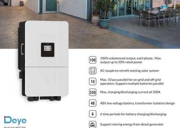 DEYE LV 1szt 3fazy falownik hybrydowy SUN-15K-SG05LP3-EU 8250 zł DEYE LV 1szt 3fazy falownik hybrydowy SUN-15K-SG05LP3-EU 8250 zł