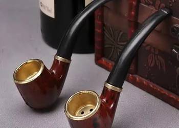 Nowa Fajka klasyczna brązowa z sitkiem