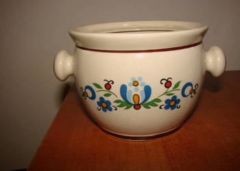 pojemnik kuchenny PRL - wzór kaszubski