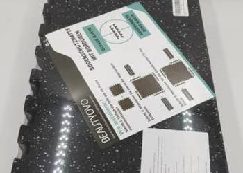 Mata puzzle gumowa 10mm siłownia dom 24 sztuki amortyzująca ochronna
