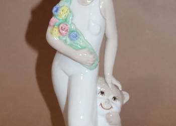 Figurka dziewczynka z kotem Casades nr 268 FiaF Figurka dziewczynka z kotem Casades nr 268 FiaF