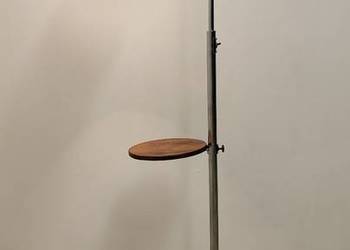 lampa podłogowa art deco modernizm chrom lata 50-te