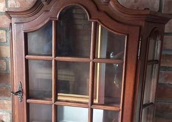 Witryna wisząca drewniana z półkami Szafka stylowa (715)