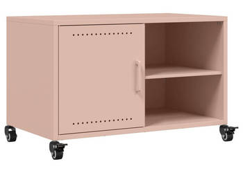 Szafka RTV różowa 68x39x435 cm stal WM-846669
