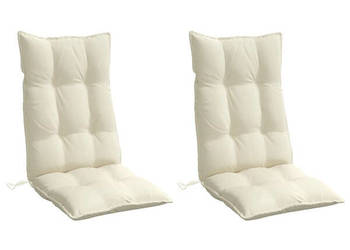 vidaXL Poduszki na krzesła z wysokim oparciem, 2 szt.,(SKU:377608)