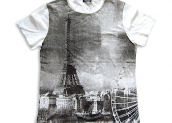 xl koszlka z Paryżem, Paryż koszulka rozmiar XL t-shirt boho