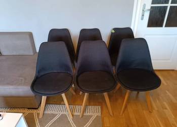 Krzesła tapicerowane – komplet 6 sztuk – używane