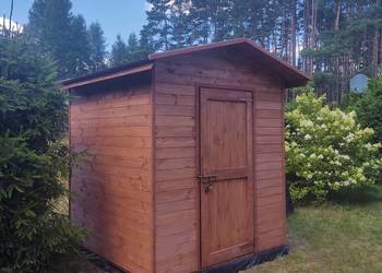 Domek narzędziowy 2 x 2m z dachem prostym dwuspadowym na bok
