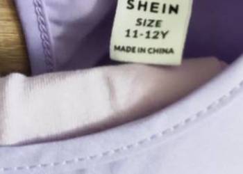 Sukienka Shein 11–12 lat i legginsy Smyk 164 cm liliowe