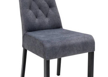 Krzesło tapicerowane szare KOMIN PIK