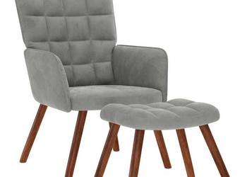vidaXL Fotel relaksacyjny ze stołkiem(SKU:4016821)
