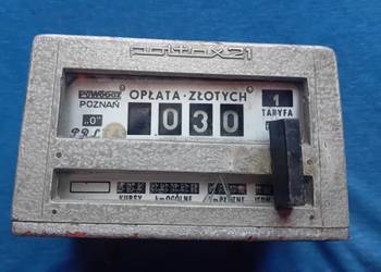 Taksometr Poltax 21 - PoWoGaz Poznań. PRL.