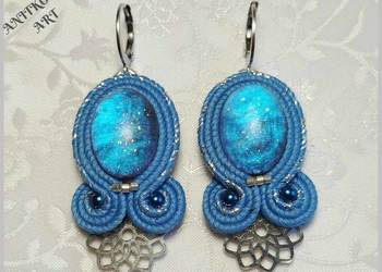 LODOWE KOLCZYKI Z ŻYWICĄ - SUTASZ LODOWE KOLCZYKI Z ŻYWICĄ - SUTASZ