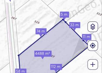 Działka budowlana 44 ary możliwość podziału