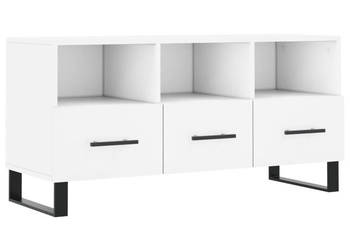 Szafka pod TV biała 102x36x50 cm materiał drewnopochodny WM-829060