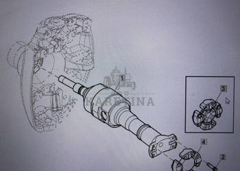 JOHN DEERE RE307561/John Deere przegub uniwersalny/John Deere 8345R 7200R …