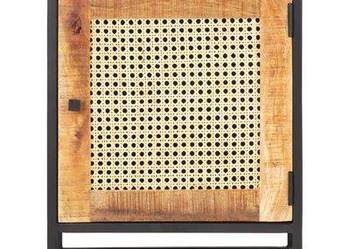 vidaXL Szafka nocna, 40x30x50 cm, drewno mango i naturalna trzcina(323140)