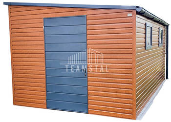 SCHOWEK - DOMEK OGRODOWY  3m x 6m drzwi + 2x okno TS304