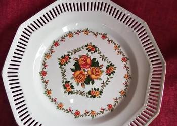 Patera.Schwarzenhammer. Bavaria.Germany. Ażur.  Żółte Róże